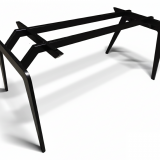 Pied de bureau design en métal. Fait main.