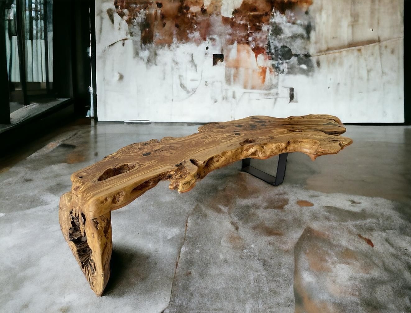 Table basse tronc arbre brut Table basse tronc arbre brut