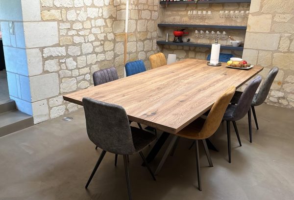 Table en chêne massif sur mesure