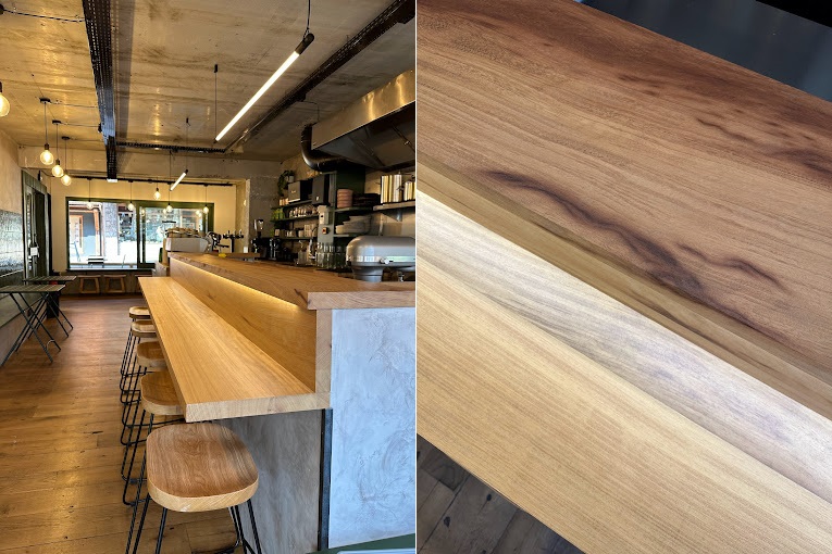 Bar bois sur-mesure pour restaurant