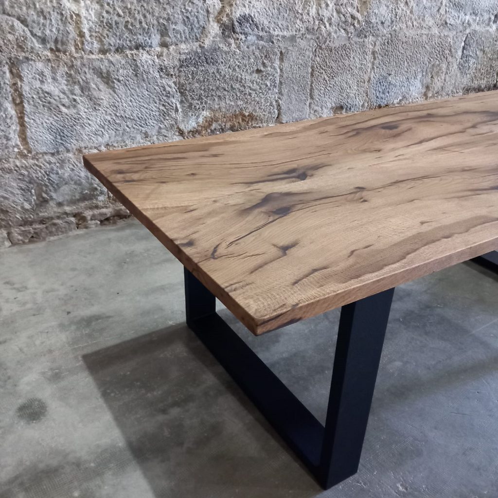 Table sur mesure en chêne massif