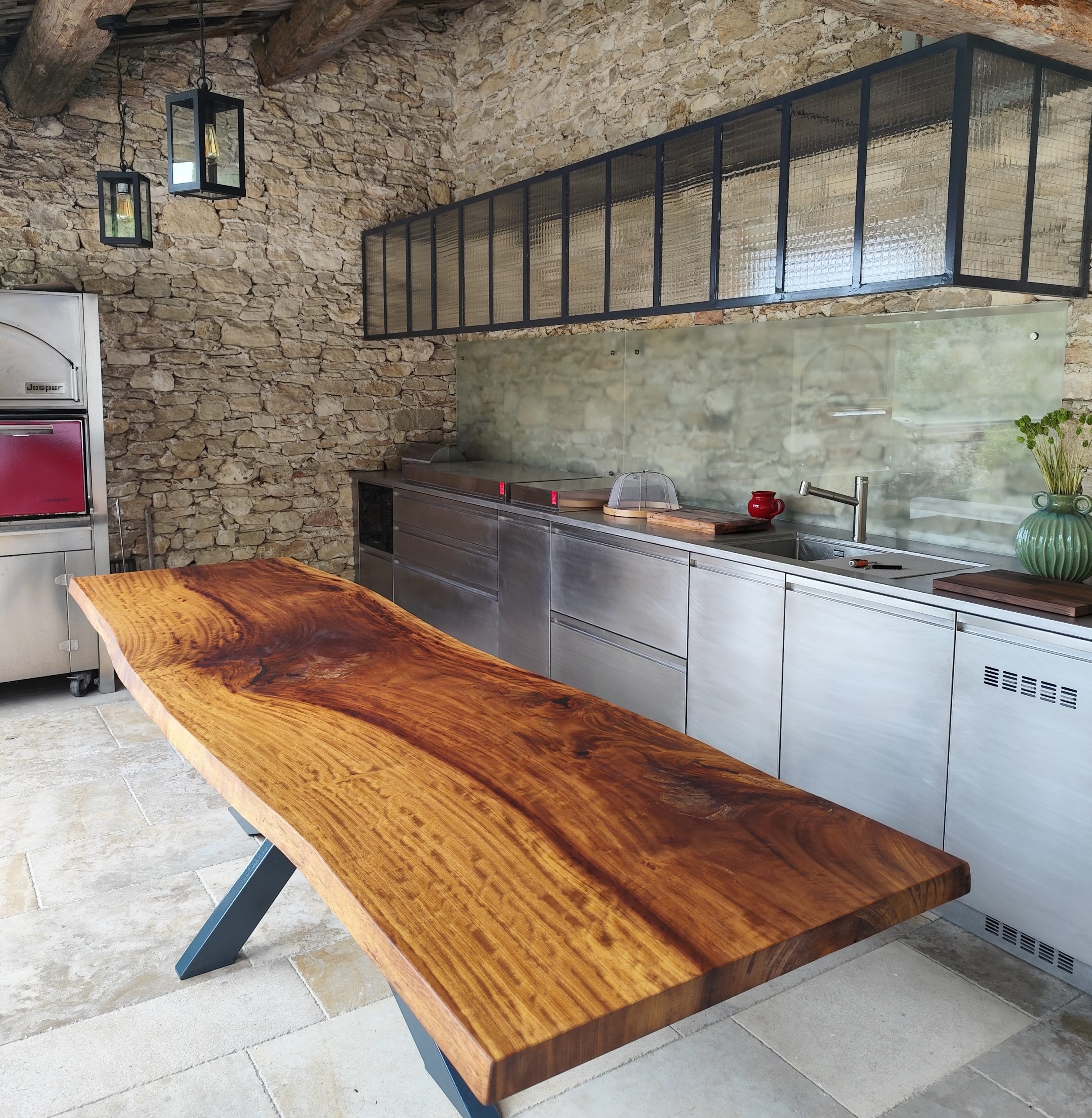 Grande table de jardin CÉSAR