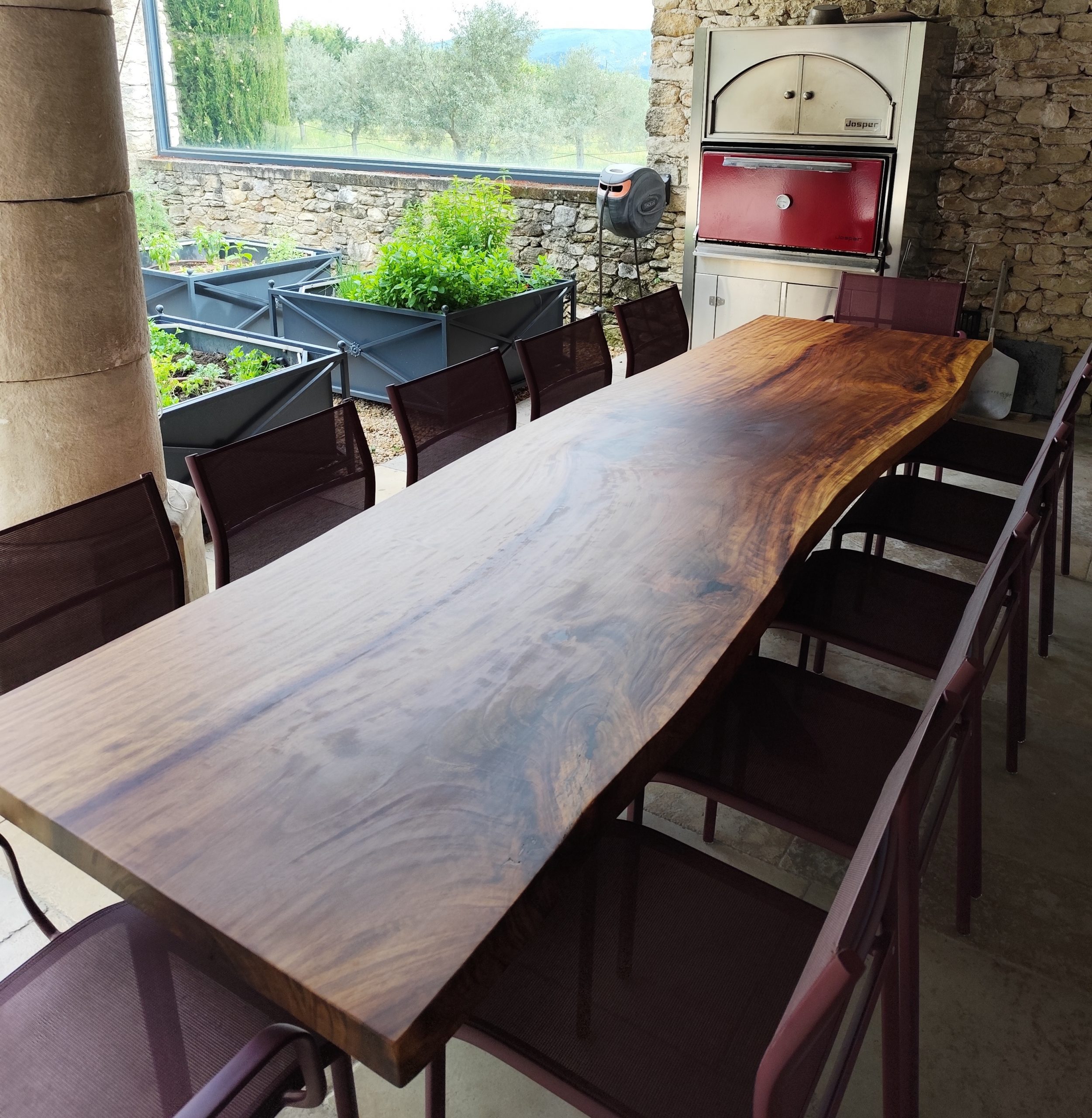 Grande table de jardin CÉSAR