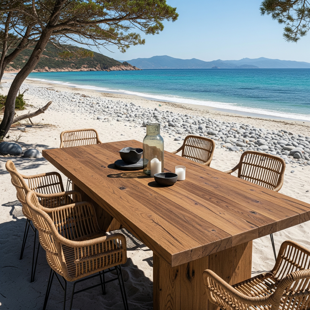 Fabricant table bois massif Corse