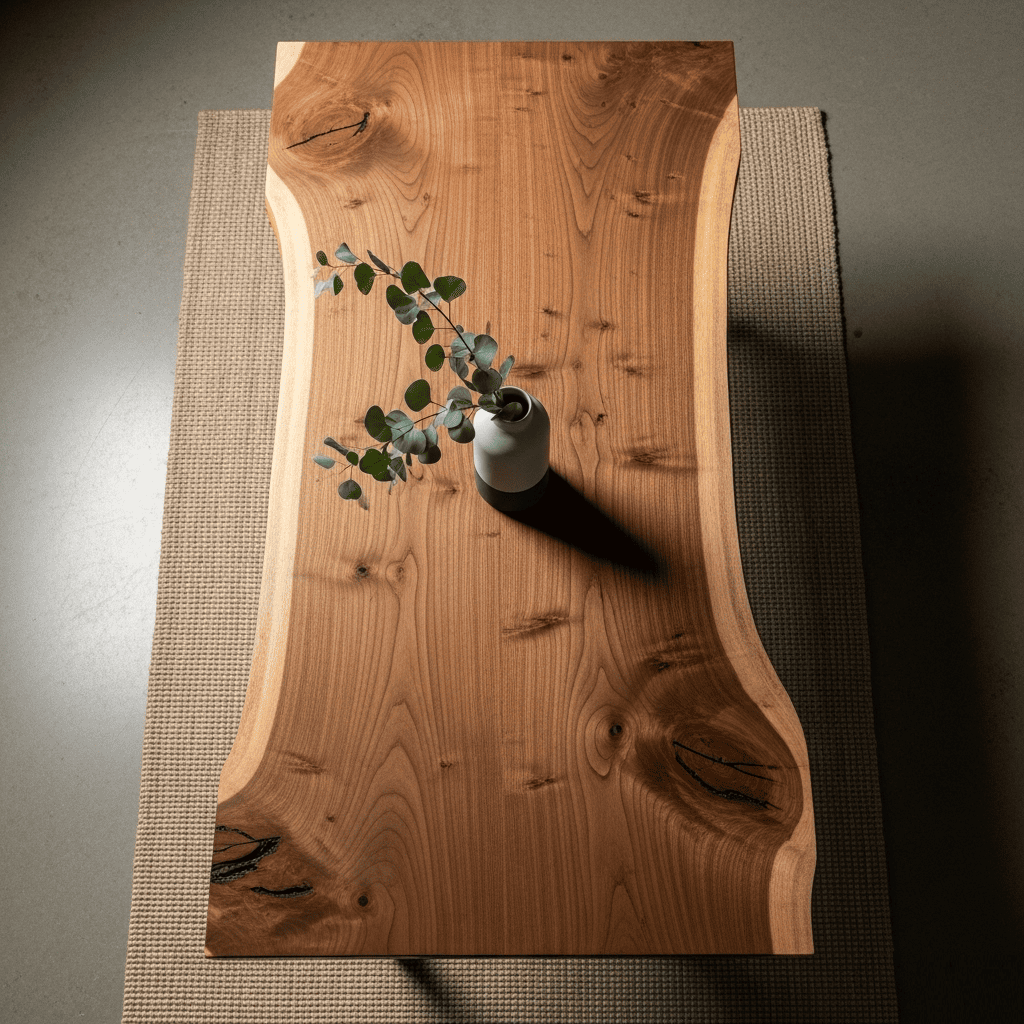 Table live edge artisanale